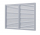 Решетка радиаторная 90*60 серая (Ш*В,см), ПВХ