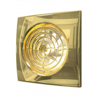Вентилятор AURA 4С, золотой ( Gold ), малошумящий, обр.клапан (D=98, V=90m3/h. 25dB)