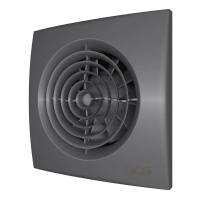 Вентилятор AURA 4С, темно-серый металл (Dark gray metal ) (D=100, V=90m3/h, 25дБ), обр. клапан