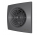 Вентилятор AURA 4С, темно-серый металл (Dark gray metal ) (D=100, V=90m3/h, 25дБ), обр. клапан