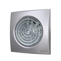 Вентилятор AURA 4С, серый металлик ( Gray metal ) (D=100, V=90m3/h, 25дБ), обр. клапан, малошумящий