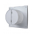 Вентилятор AURA 4С, серый металлик ( Gray metal ) (D=100, V=90m3/h, 25дБ), обр. клапан, малошумящий