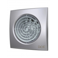 Вентилятор AURA 5С, серый металлик ( Gray metal )  (D=125, V=180m3/h, 30дБ), обр. клапан