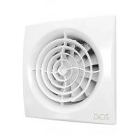 Вентилятор AURA 5C, белый, малошумящий, обр.клапан (D=123, V=180m3/h. 30dB)