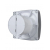 Вентилятор Рио 4C / RIO 4C, серый металлик ( Gray metal ),  обратный клапан,  (D=98, V=100m3/h
