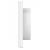 Решетка с гравитационным жалюзи 1515К12,5Ф белый, стенной КФ фланец D125, 150x150 ASA
