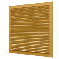 Решетка 2828С Beige (бежевая), вентиляционная с сеткой 280х280