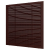 Решетка 2828С Brown (коричневая), вентиляционная с сеткой 280х280