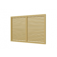 Решетка радиаторная 90*60 бежевый (Ш*В,см), ПВХ