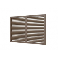 Решетка радиаторная 90*60 дуб (Ш*В,см), ПВХ