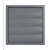 Решетка с гравитационным жалюзи 2424К20Ф серый, стенной КФ фланец D200, 242х242 ASA Gray