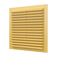 Решетка 1313С Beige (бежевая), вентиляционная с сеткой 138х138