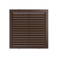 Решетка 1313С Brown (коричневая), вентиляционная с сеткой 138х138