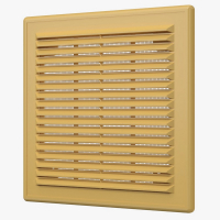Решетка 2121Р Beige (бежевая), разъемная вентиляционная с сеткой 209х209
