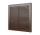 Решетка 2525Р Brown (коричневая), разъемная вентиляционная с сеткой 250х250 