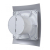 Вентилятор Бриз 4C / Breeze, серый металлик ( Gray metal ), обр.клапан (D=98, V=90m3/h, 25dB )