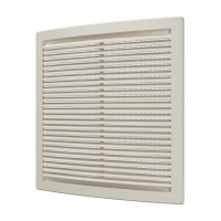 Решетка 2525РЦ Ivory (слон.кость), цилиндрическая вентиляционная с сеткой 250х250