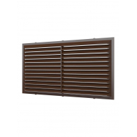 Решетка 1122С Brown (коричневая), вентиляционная 217х113