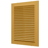 Решетка 1828С Beige (бежевая), вентиляционная с сеткой 185х285