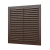 Решетка 2323С Brown (коричневая), вентиляционная с сеткой 235х235